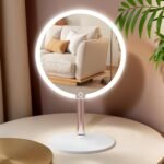 Lighted Mirror with 10X and 5X Magnifiers