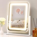 LED Metal Frame Mirror with 3 Colour Dimming Rotates