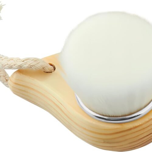 Manual Facial Brush with Soft Bristles and Hanging Loop