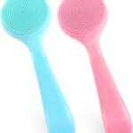 Silicone Facial Scrubber with Ergonomic Handle