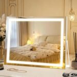 Gold LED Makeup Mirror 3 Colour Touch Dimming