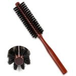 Soft Boar Bristle Hair Styling Brush with Natural Wood Handle