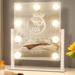 Cordless Round LED Mirror 1200mAh 3 Colour Dimming